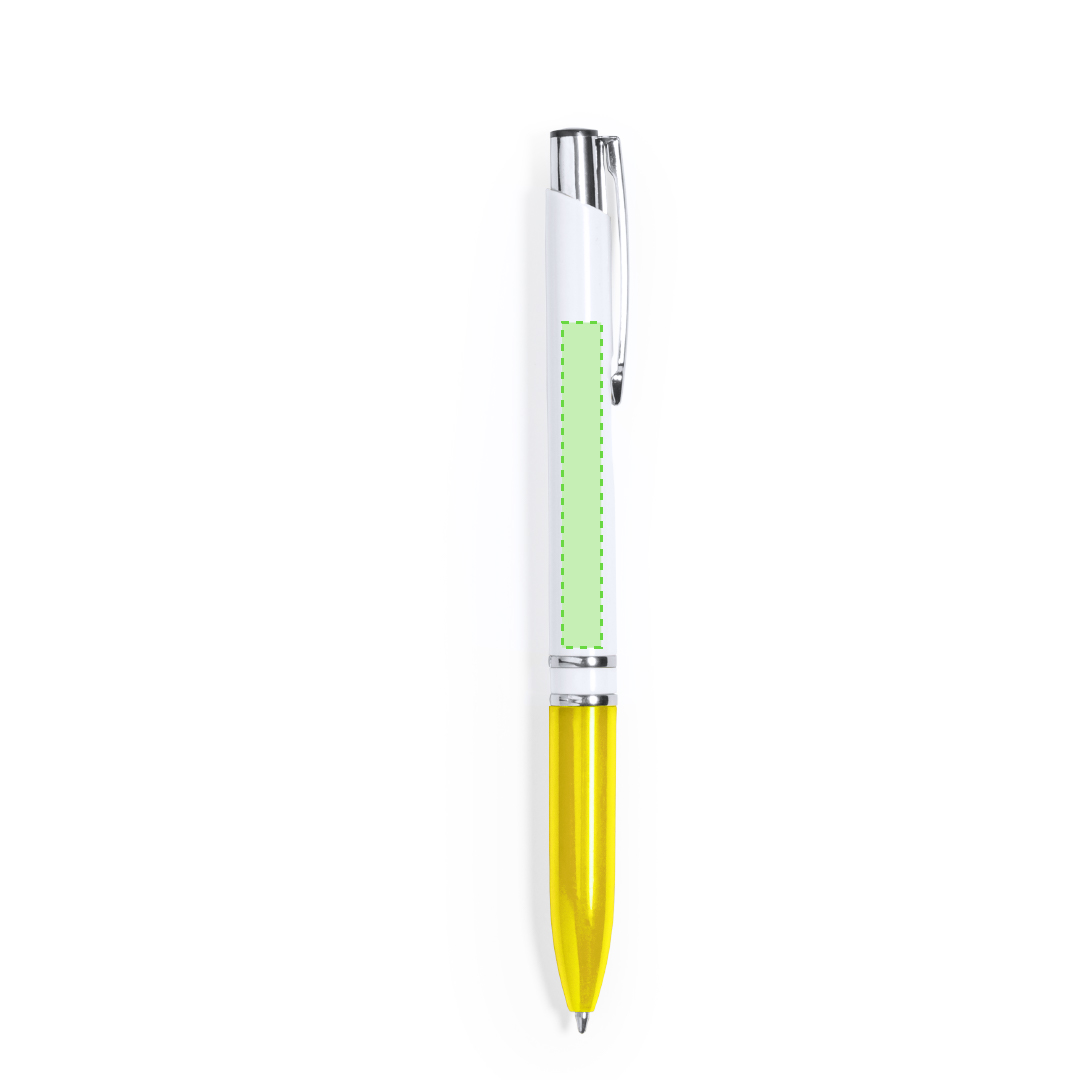 Bolígrafo acabado brillante de pulsador ergonómico