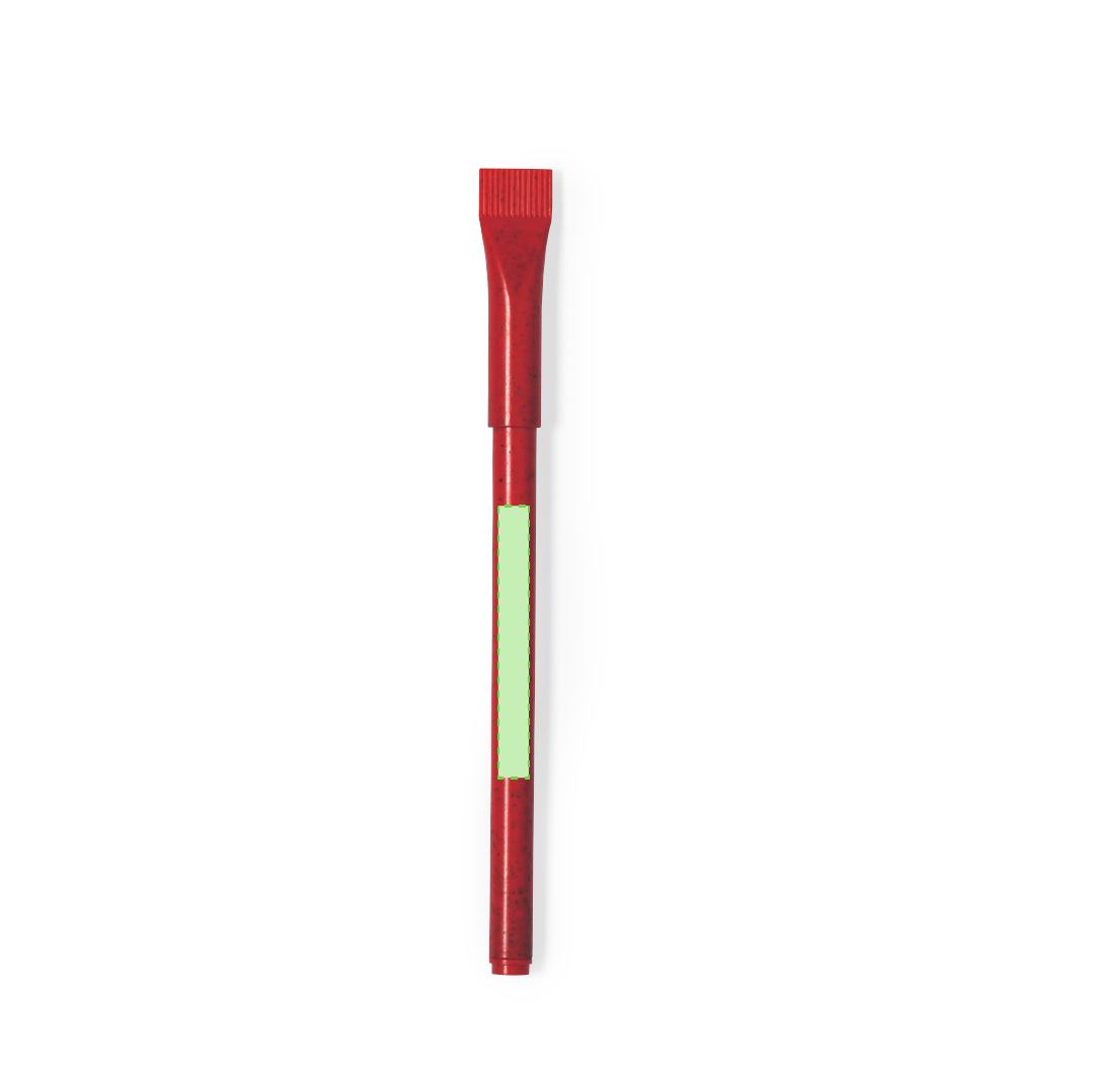 Bolígrafo de caña de trigo con capucha