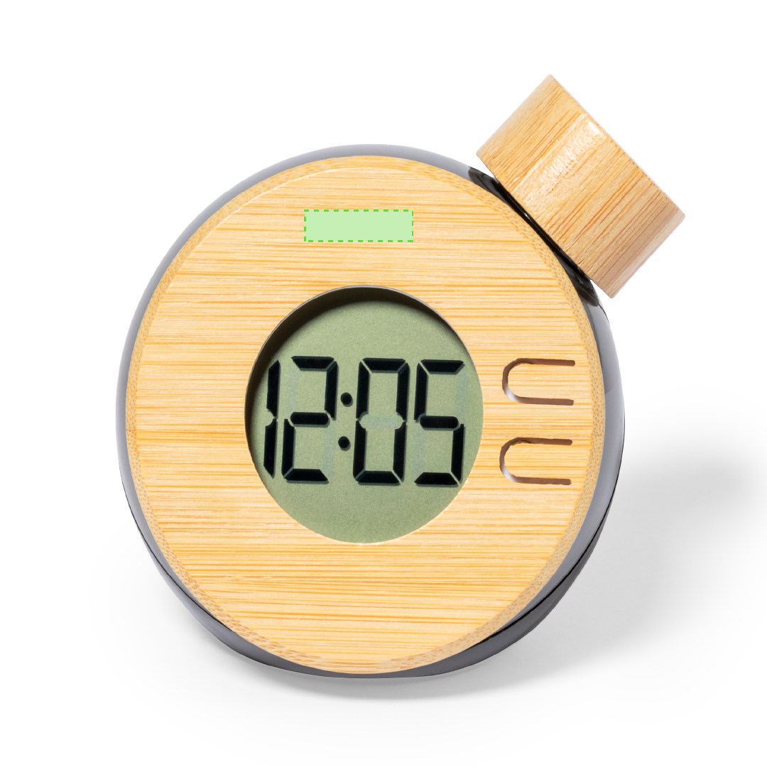 Reloj de mesa de bambú sin baterías funciona con agua