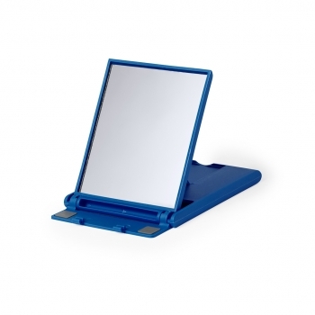 Soporte plegable para smartphone con espejo de maquillaje integrado
