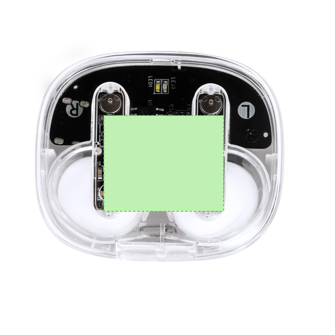 Auriculares Bluetooth 5.3 diseño transparente con gran autonomía, USB-C y caja kraft