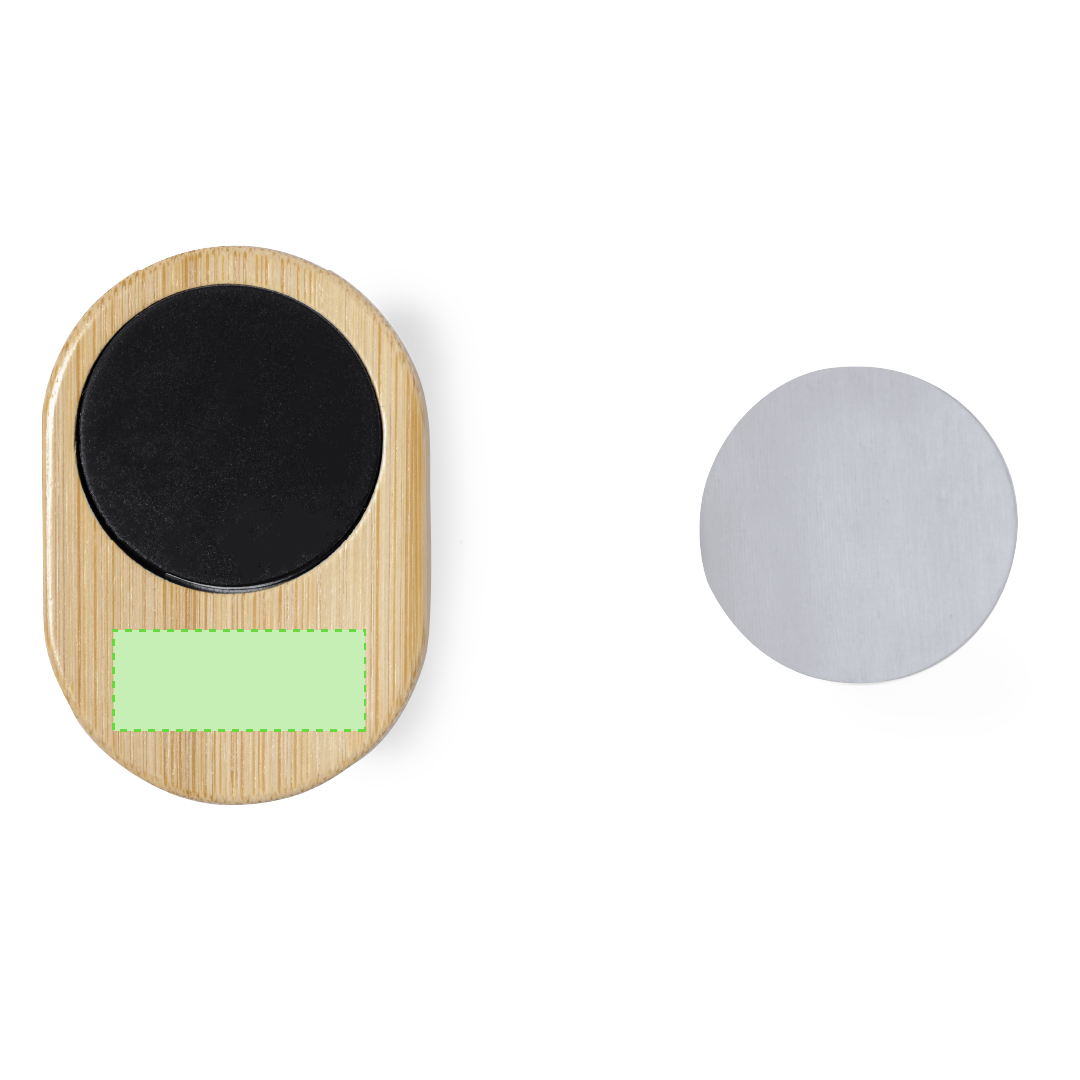 Soporte móvil bambú adhesivo magnético multisuperficie diseño minimalista