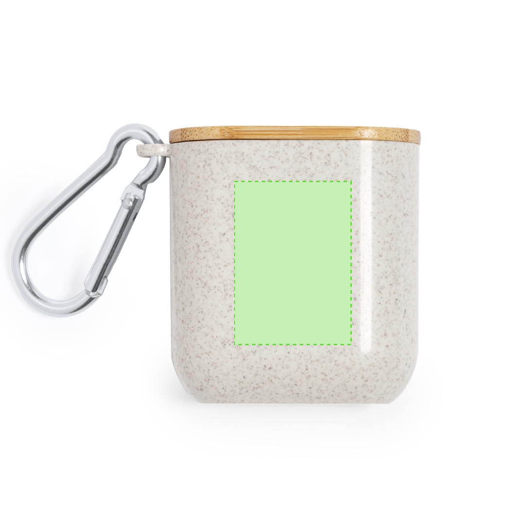 Cable cargador de bambu natural 3 en 1 con Micro-USB, Tipo-C y Lightning