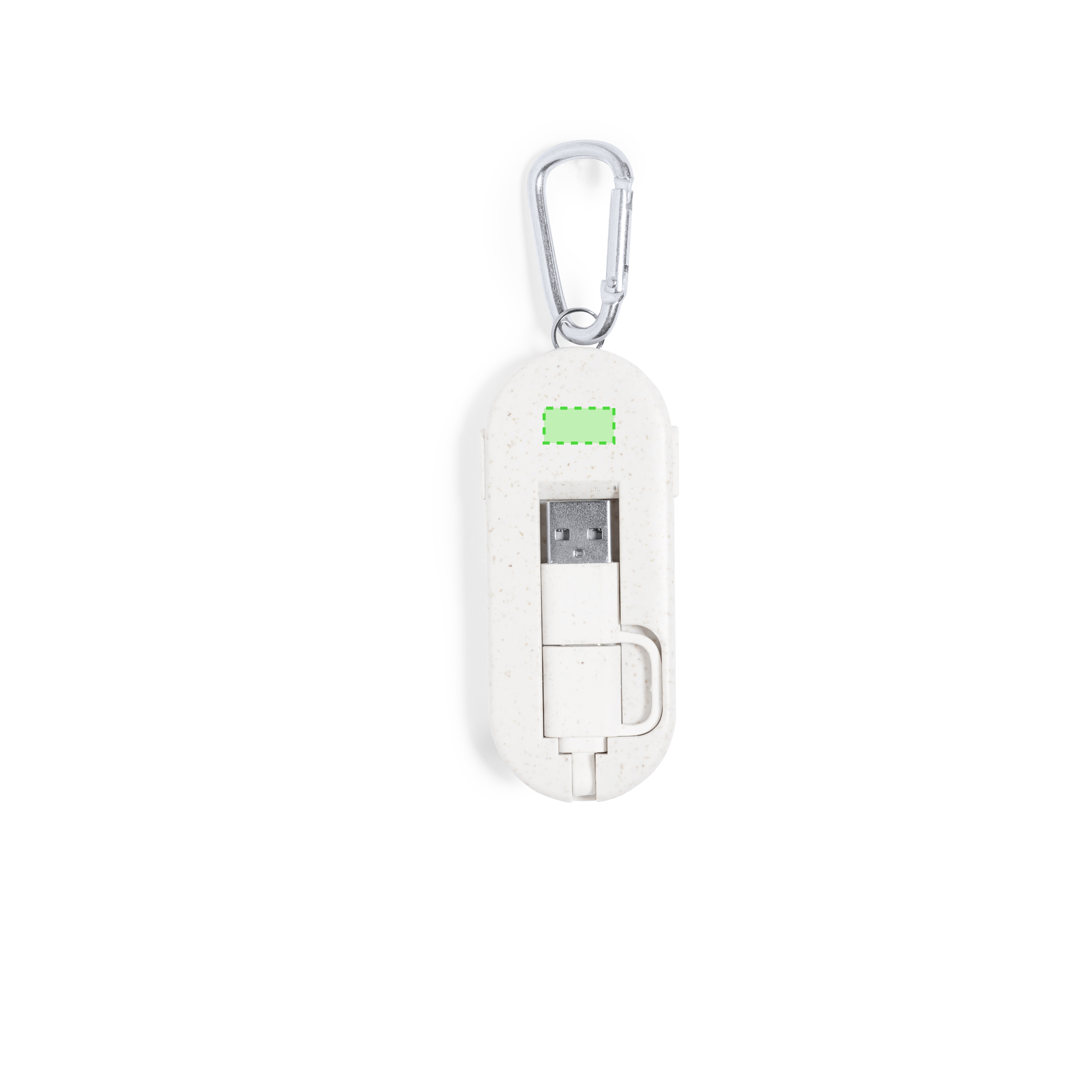 Cable cargador 3 en 1 de bambú natural con Micro-USB, Tipo-C y Lightning