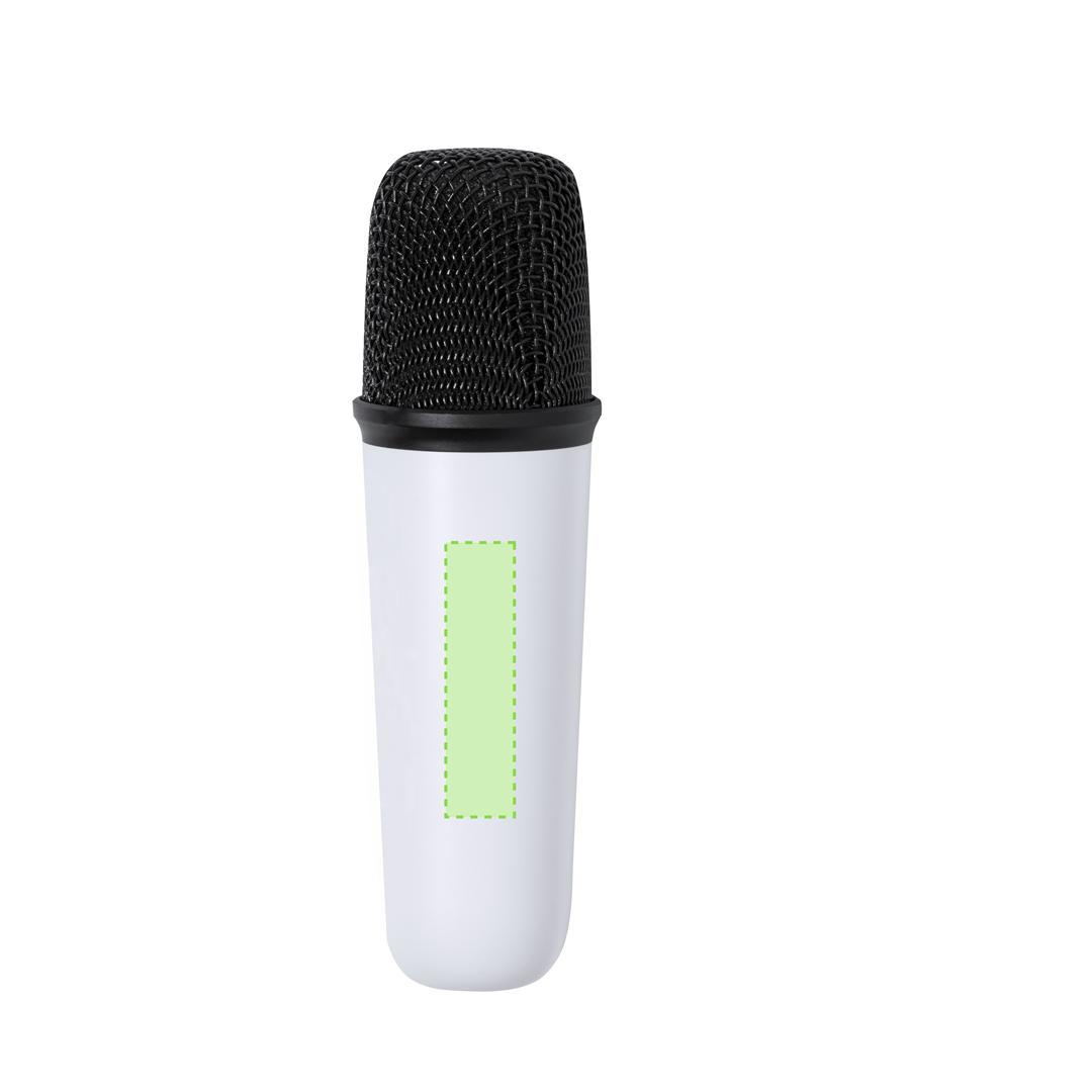 Pack karaoke Bluetooth 5W con altavoz y micrófono incluidos, batería 1200 mAh y asa de transporte