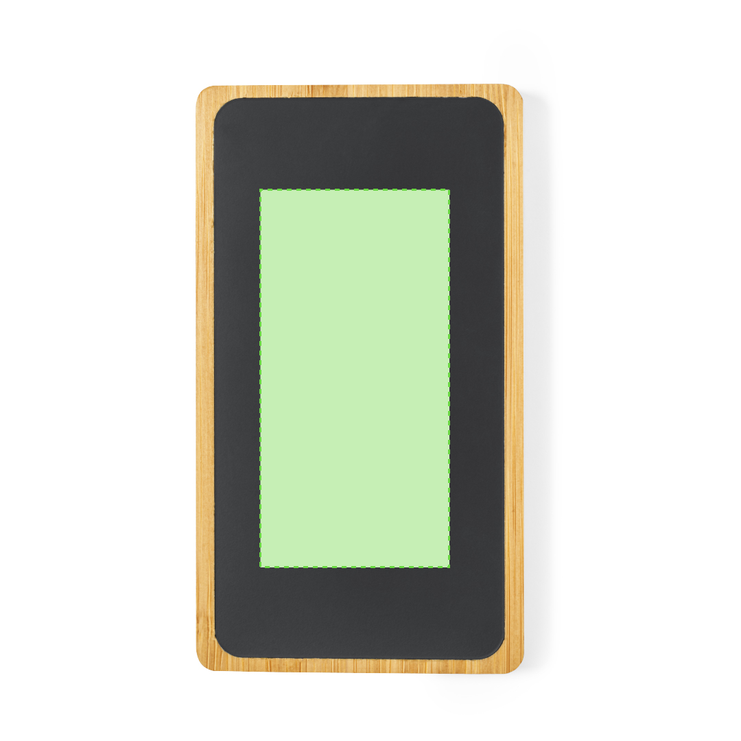 Powerbank de bambú de 5000 mAh con luces LED