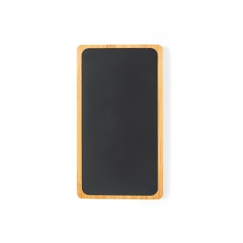 Powerbank de bambú de 5000 mAh con luces LED