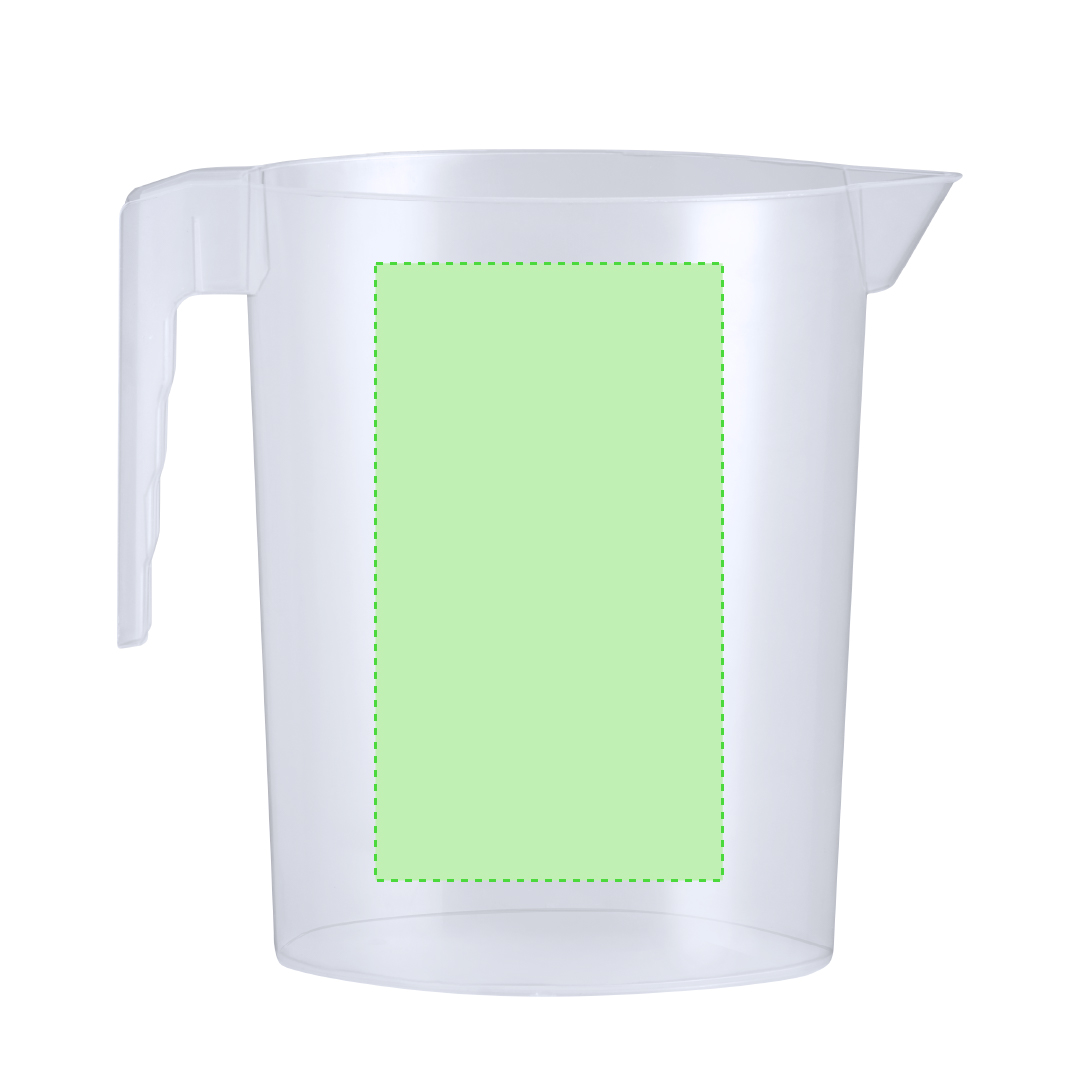 Jarra medidora de PP transparente 2,2 litros con asa y escala en tramos de 50 ml