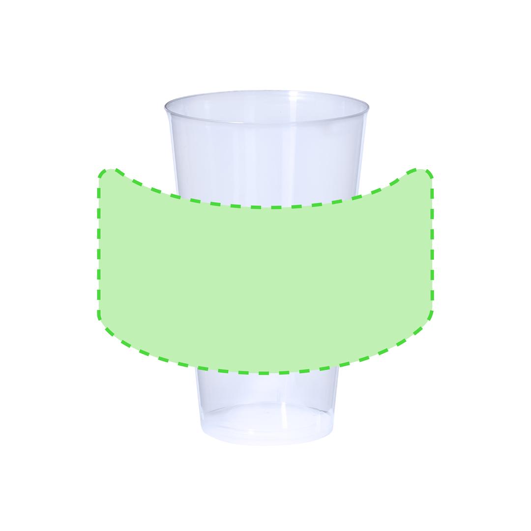 Vaso PP reutilizable formato combinado versátil 450 ml