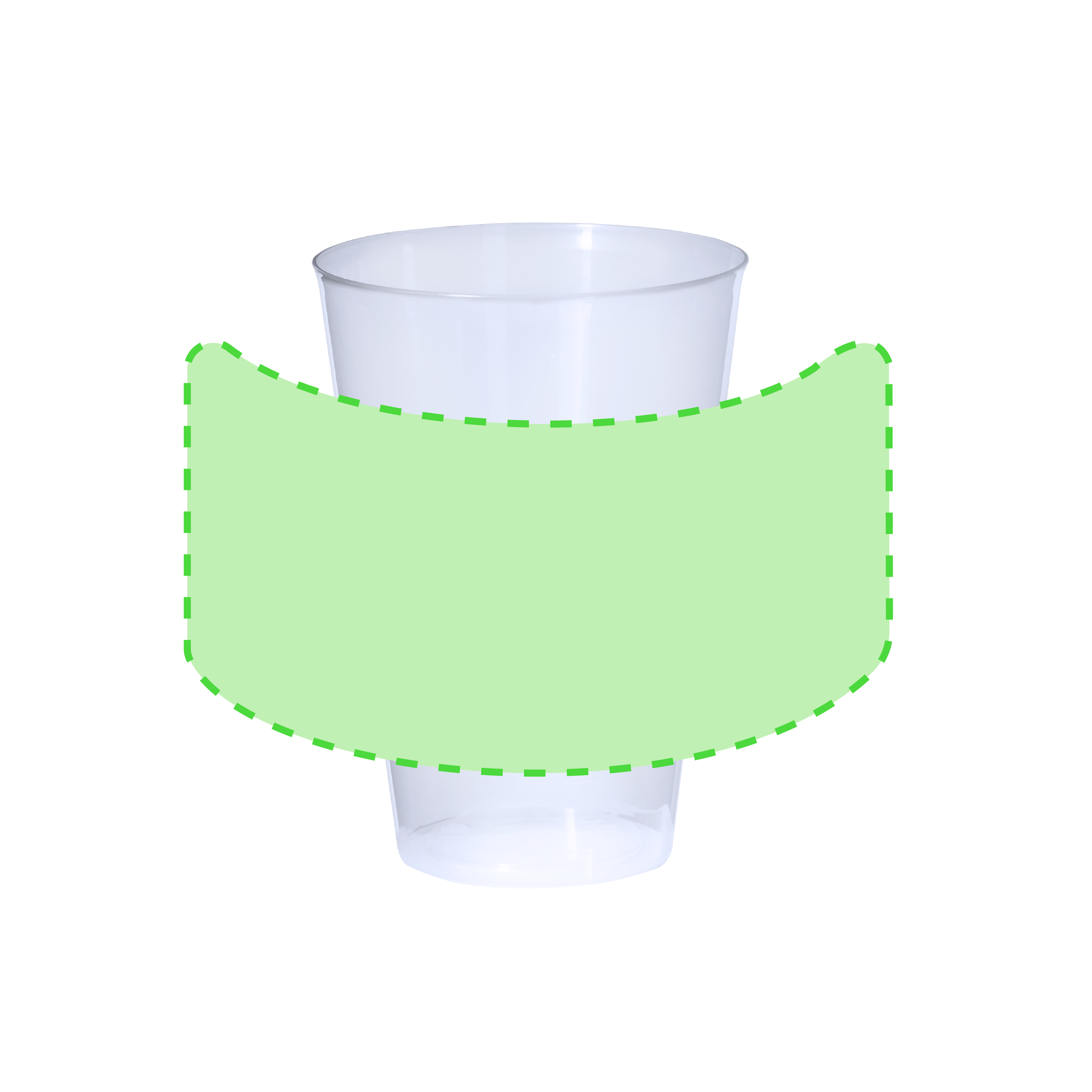Vaso PP reutilizable formato estándar polivalente 400 ml