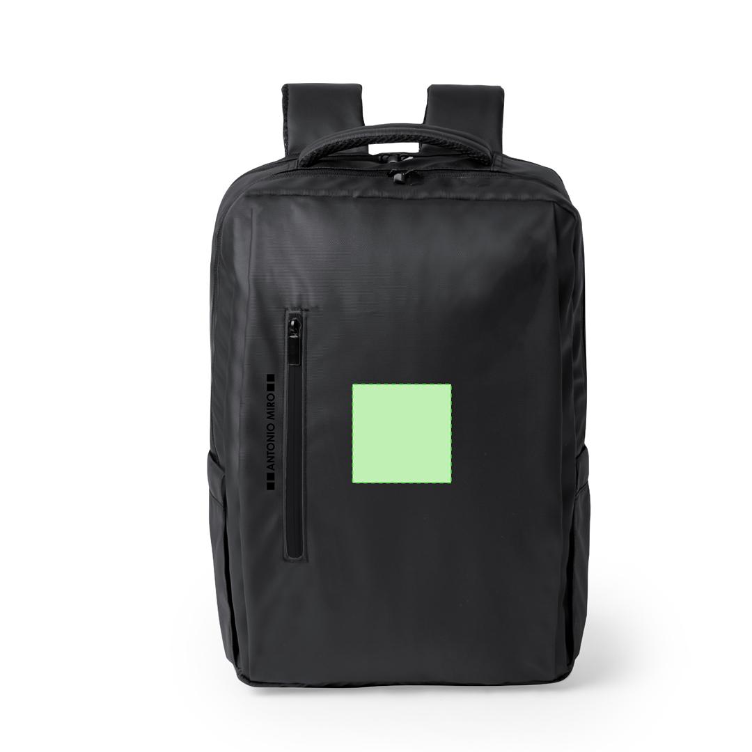 Mochila premium Antonio Miró de polipiel con bolsillo antirrobo trasero y portátil 15