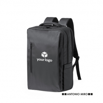 Mochila premium Antonio Miró de polipiel con bolsillo antirrobo trasero y portátil 15