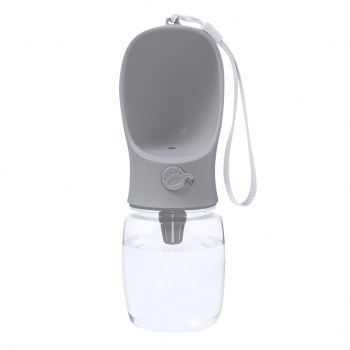 Bidón bebedero mascotas 350ml ABS PET con bowl plegable integrado