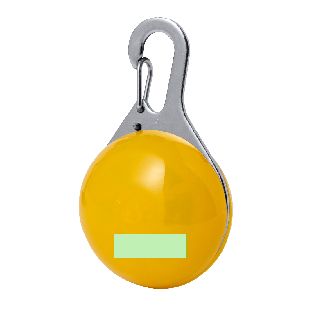Luz seguridad LED mascotas collar clip 3 modos fija intermitente