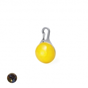 Luz seguridad LED mascotas collar clip 3 modos fija intermitente