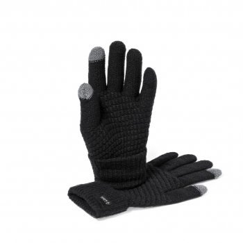Par de guantes táctiles de poliéster RPET con función en dedos índice y pulgar — con marcaje en láser disponible