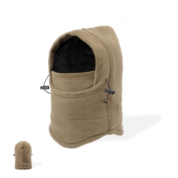 Braga-gorro de polar fleece anti-pilling de 200 g/m² con interior de pelo y cordones de ajuste — interior siempre en negro