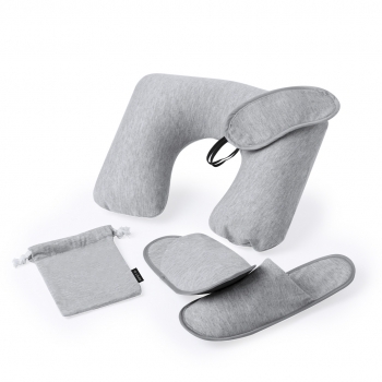 Set de viaje de poliéster 3 accesorios