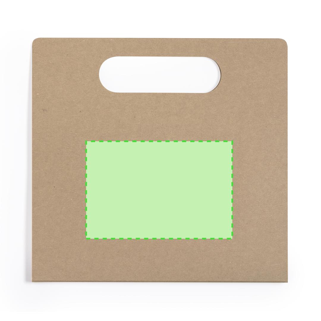 Set colorear cartón reciclado carpeta con asas bloc 20 hojas 9 piezas