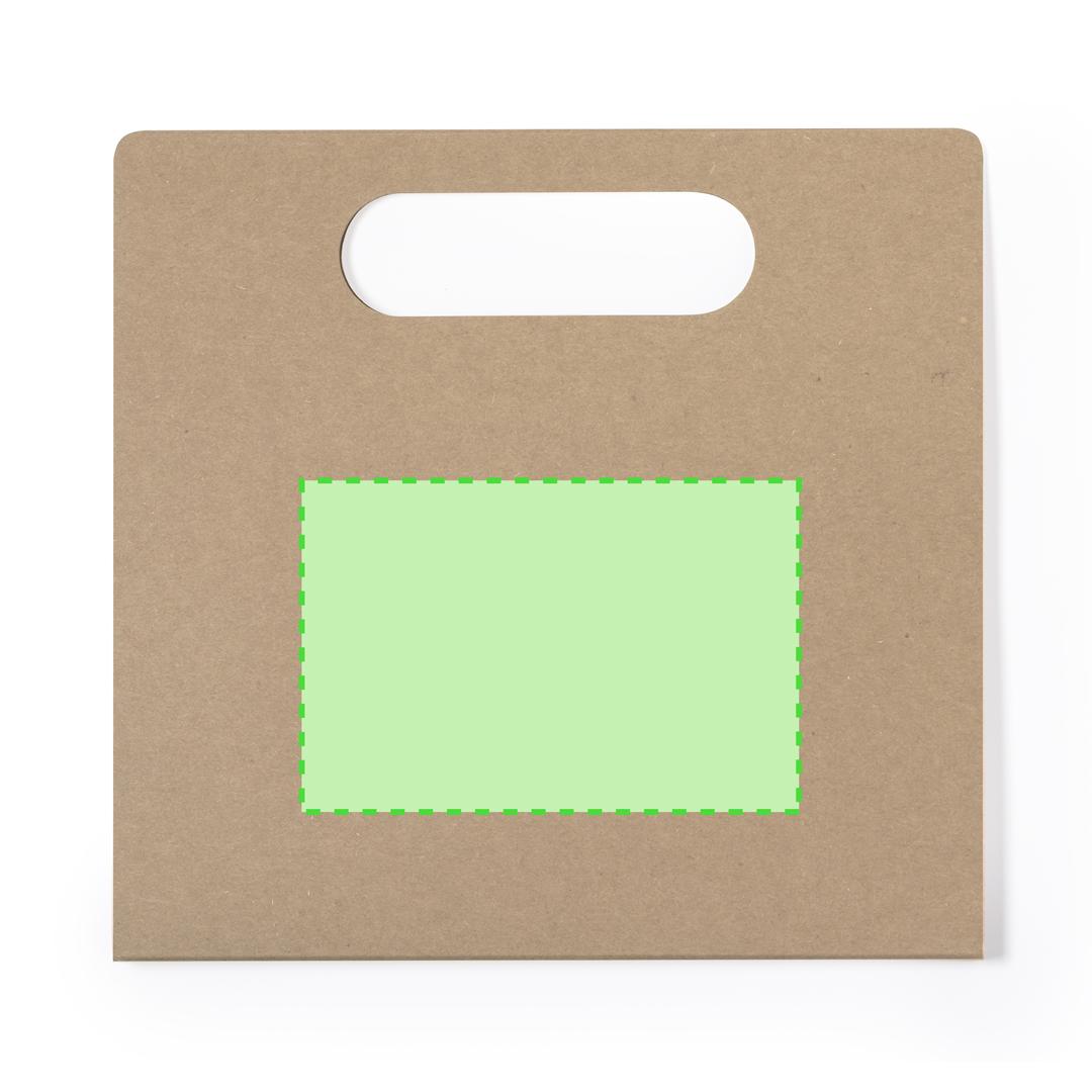 Set colorear cartón reciclado carpeta con asas bloc 20 hojas 9 piezas