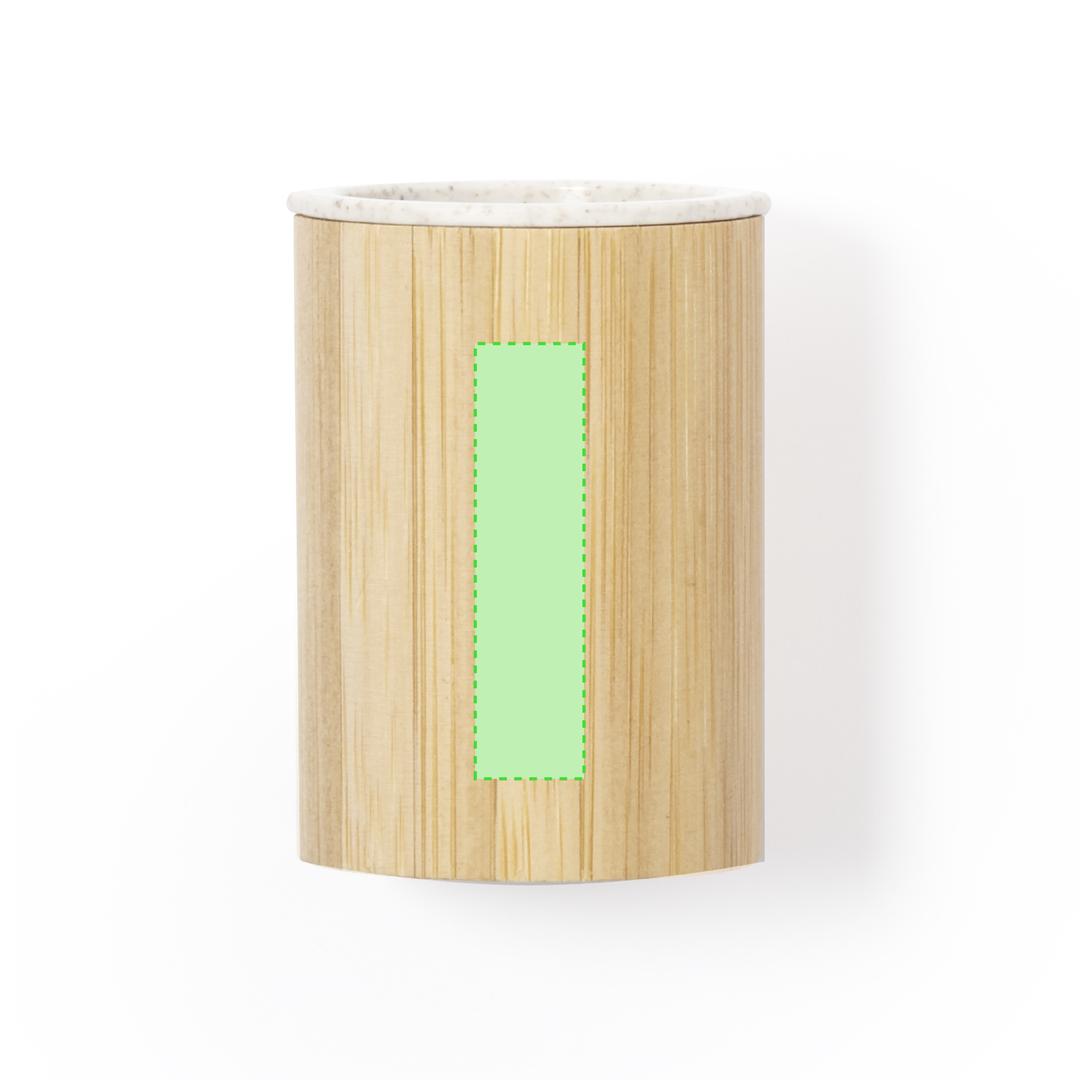 Sacapuntas de caña de trigo y bambú con 2 diámetros diferentes
