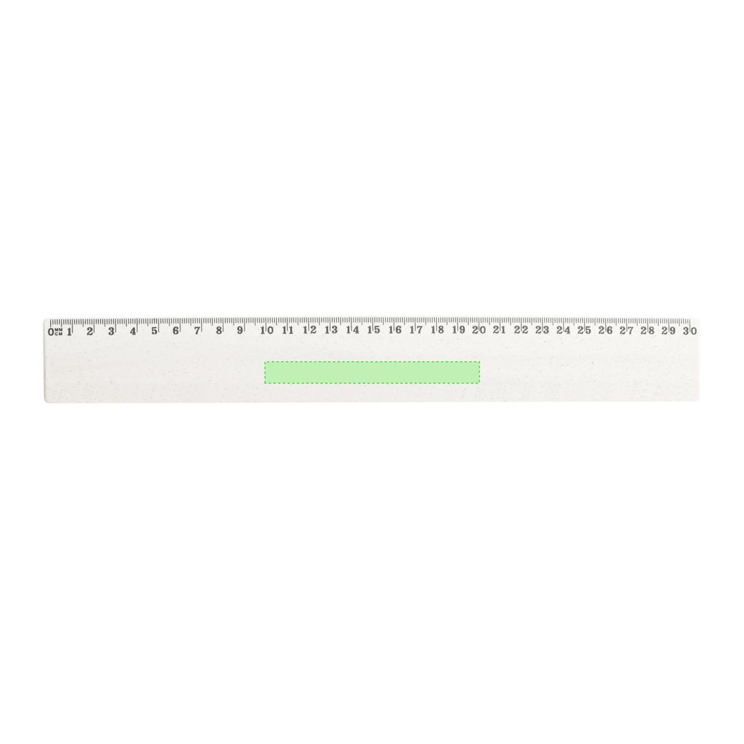 Regla de caña de trigo de 30 cm con medición doble