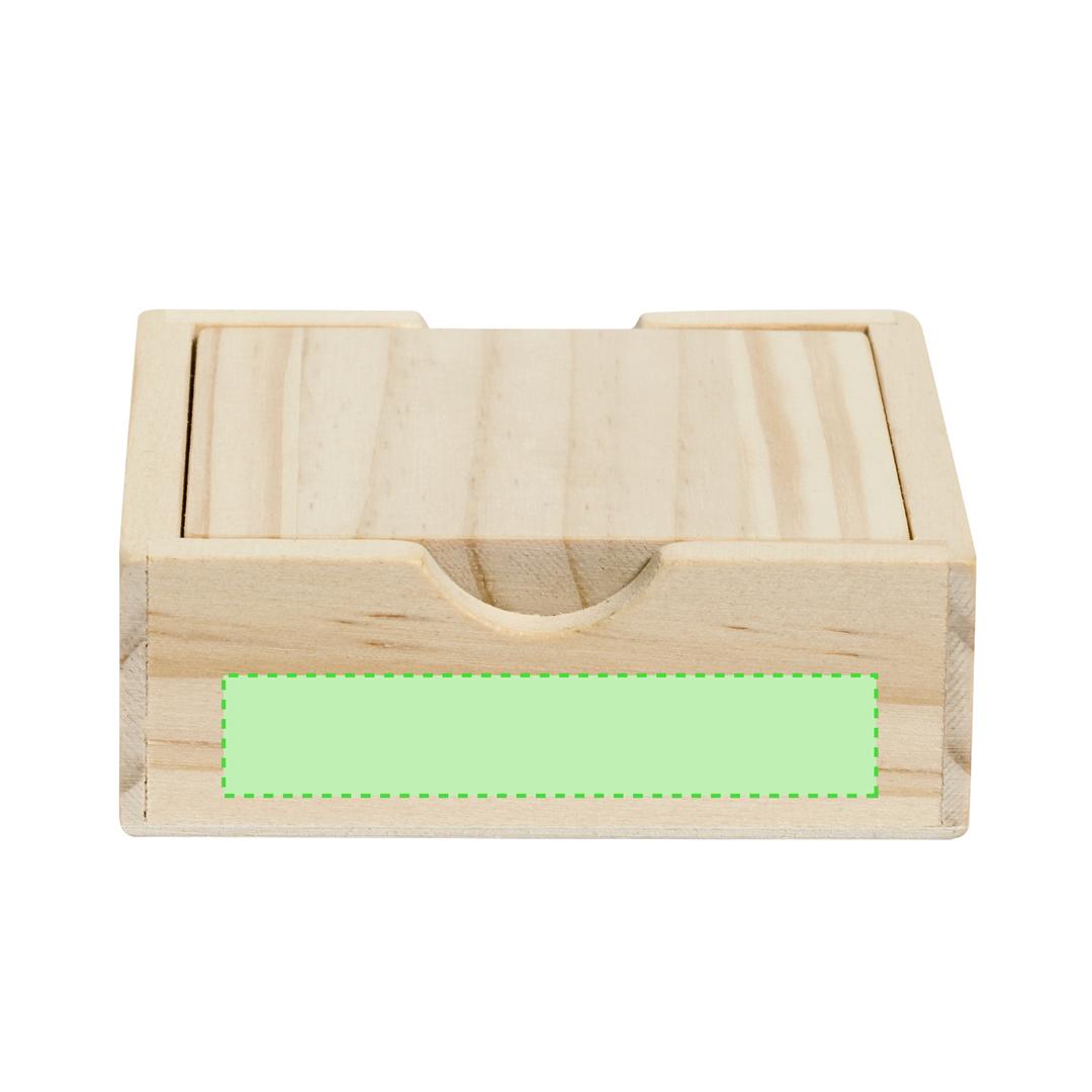 Juego sudoku de madera compacto 16 fichas con tapa-tablero 8,6×8,6 cm