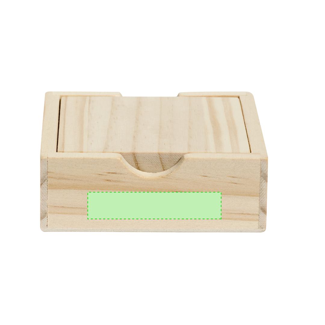Juego sudoku de madera compacto 16 fichas con tapa-tablero 8,6×8,6 cm