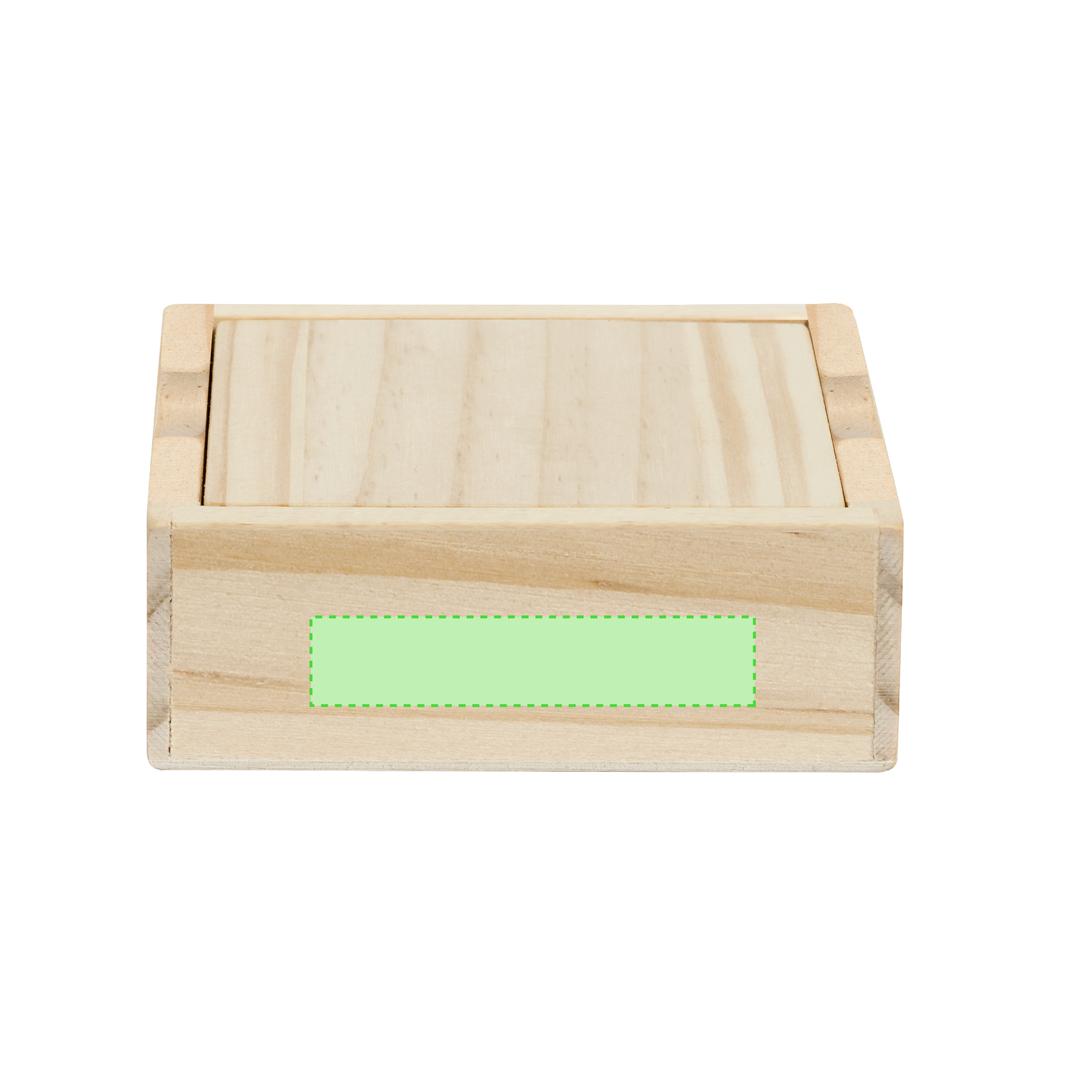 Juego sudoku de madera compacto 16 fichas con tapa-tablero 8,6×8,6 cm