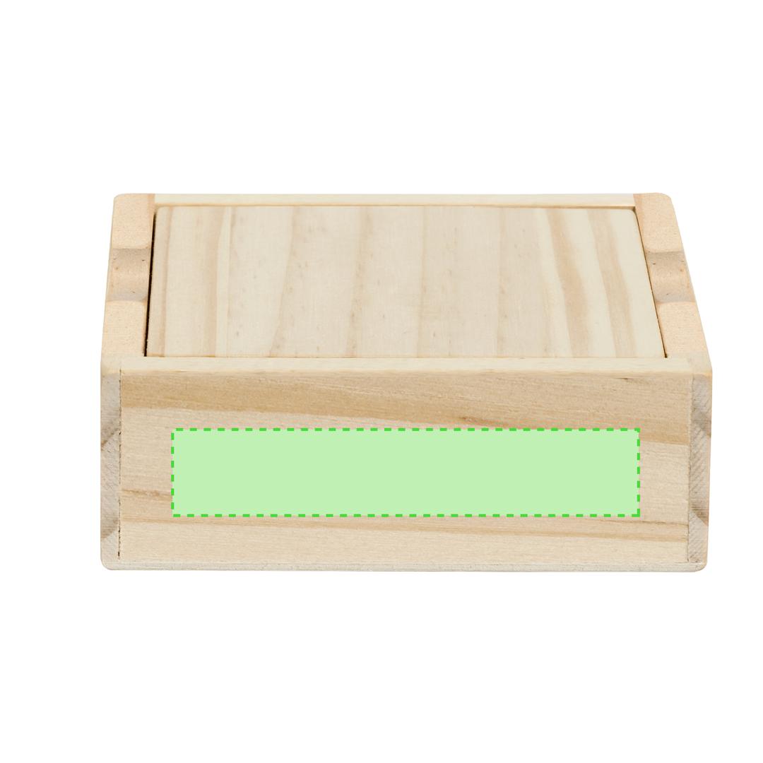 Juego sudoku de madera compacto 16 fichas con tapa-tablero 8,6×8,6 cm