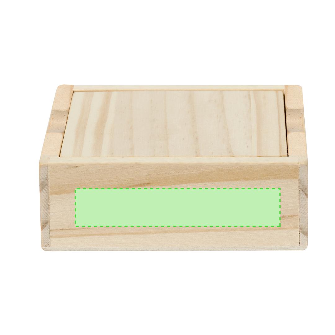 Juego sudoku de madera compacto 16 fichas con tapa-tablero 8,6×8,6 cm