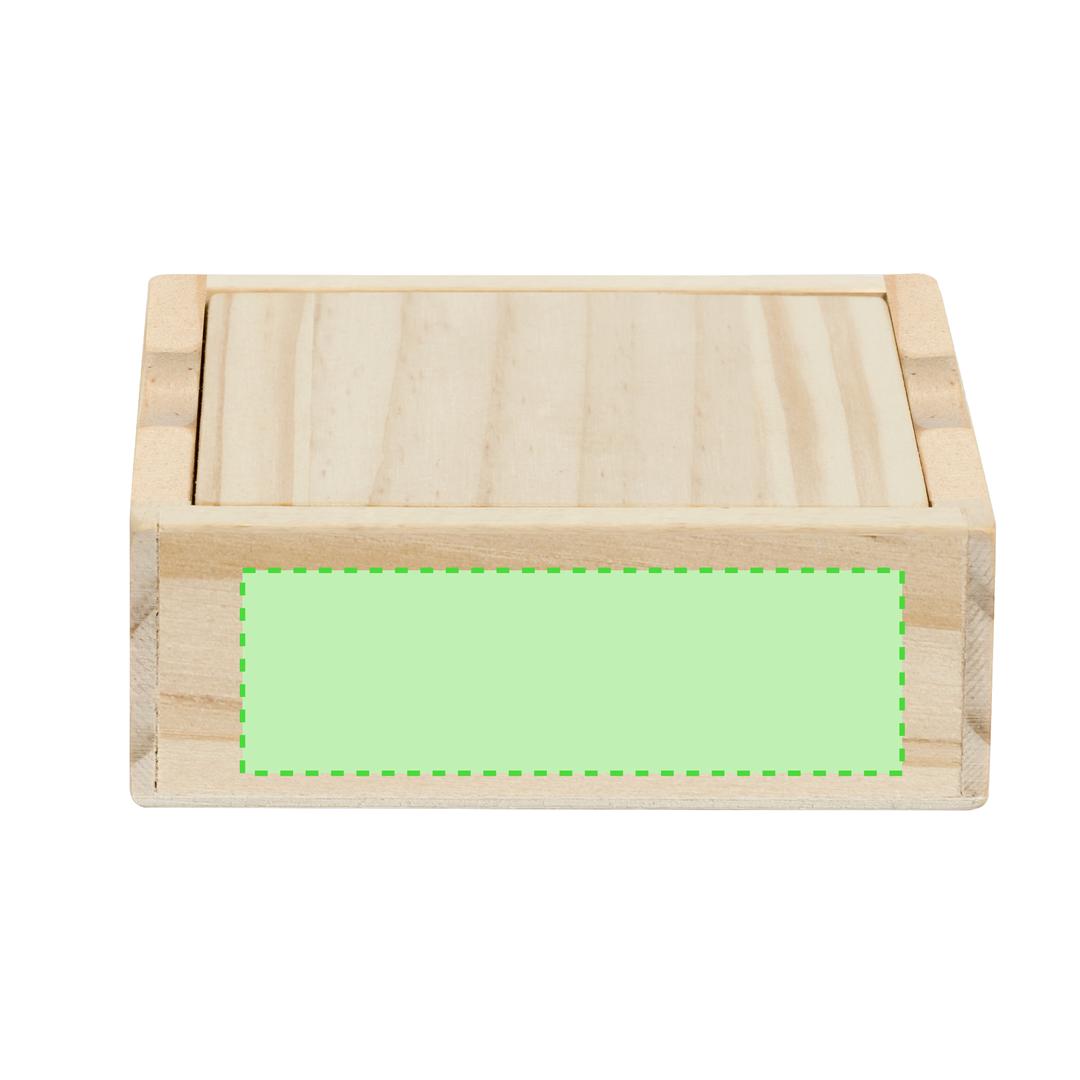 Juego sudoku de madera compacto 16 fichas con tapa-tablero 8,6×8,6 cm