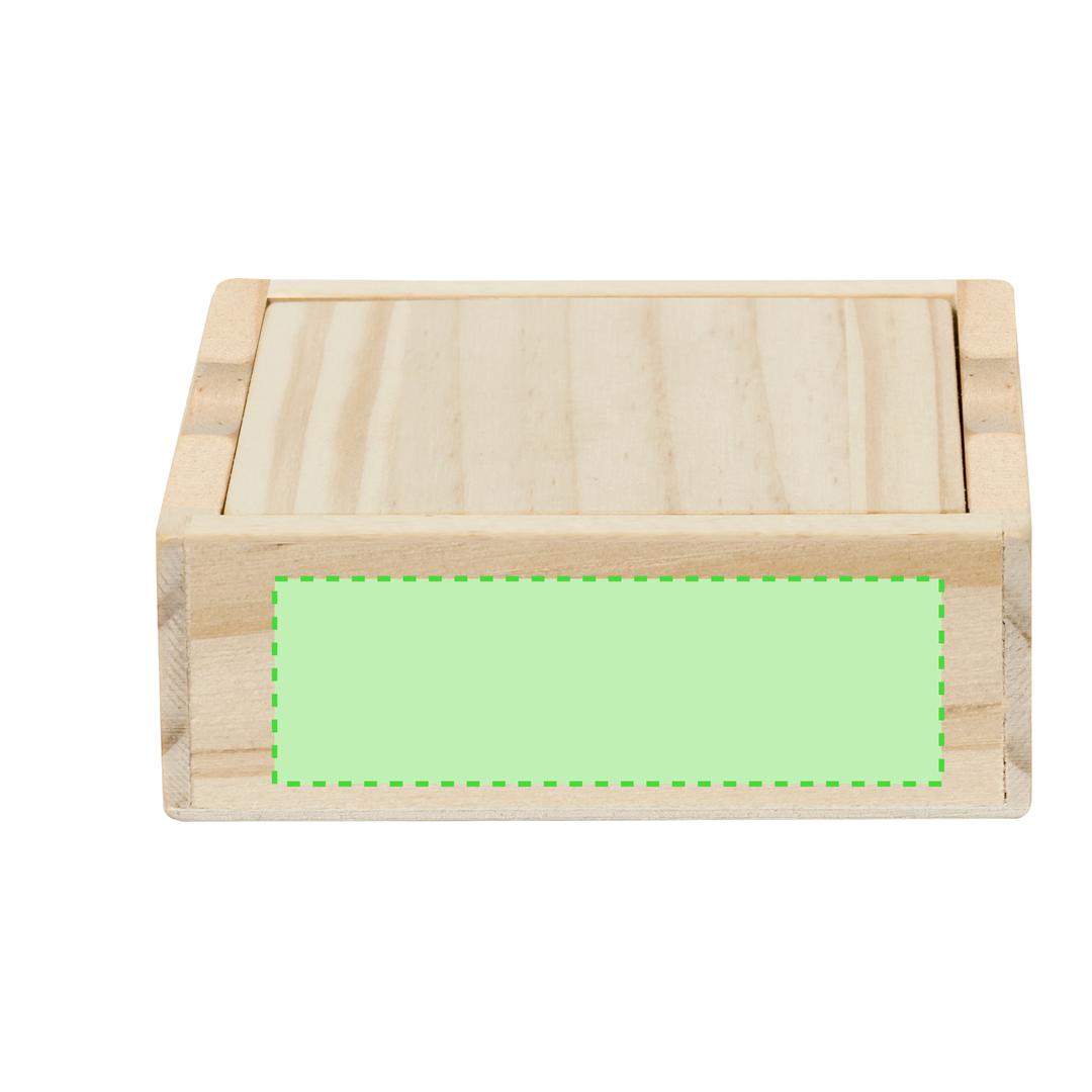Juego sudoku de madera compacto 16 fichas con tapa-tablero 8,6×8,6 cm