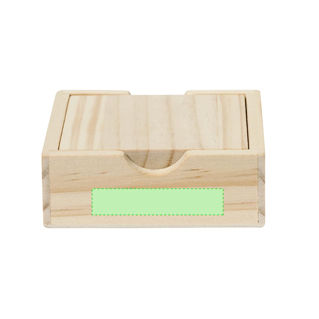 Juego sudoku de madera compacto 16 fichas con tapa-tablero 8,6×8,6 cm