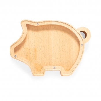 Hucha cerdito de madera combinando diseño y funcionalidad ahorro alegre