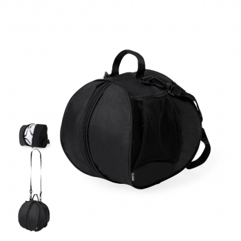 Bolsa para balón de poliéster reciclado 600D con bolsillo con cremallera