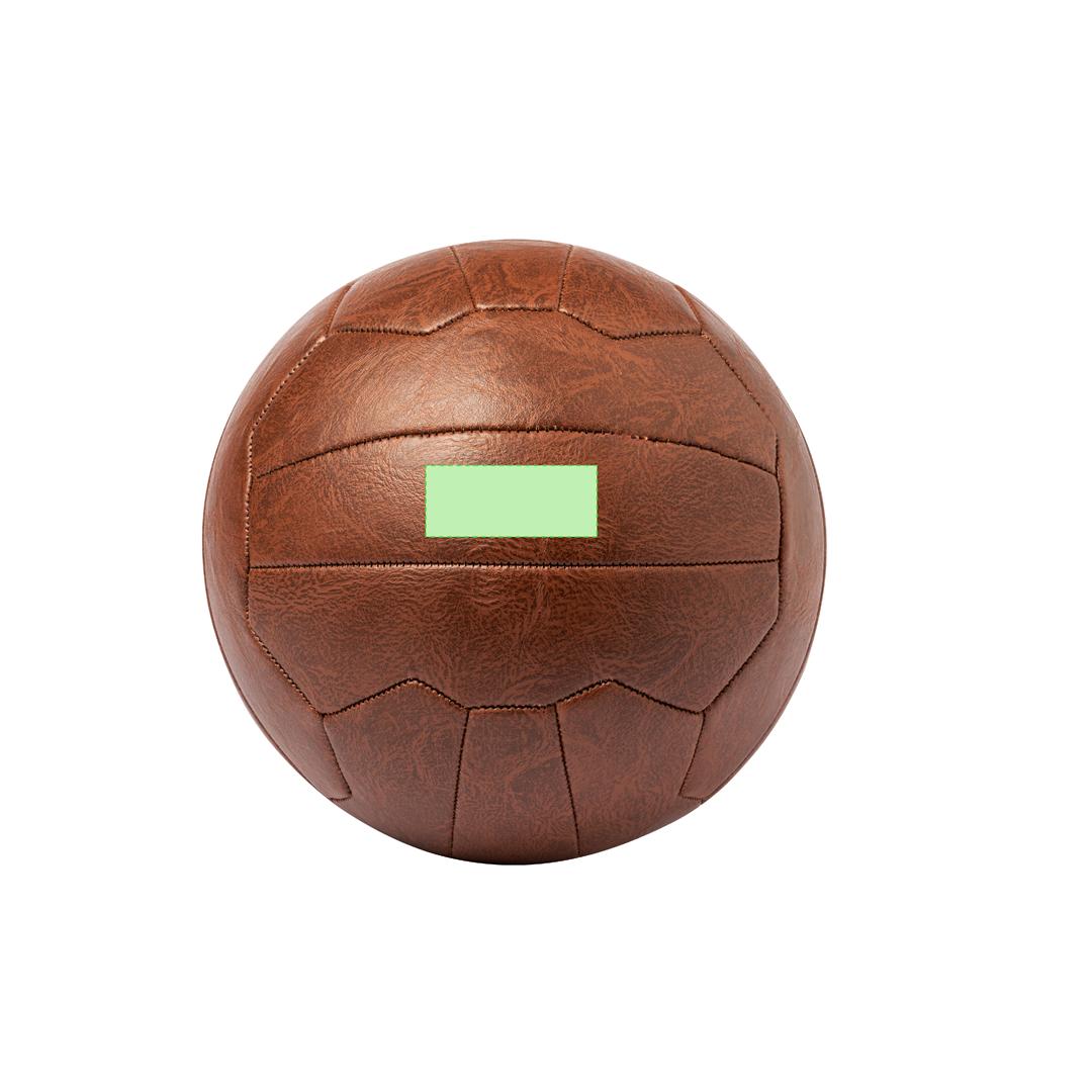 Balón de polipiel talla 5 diseño retro con bolsa