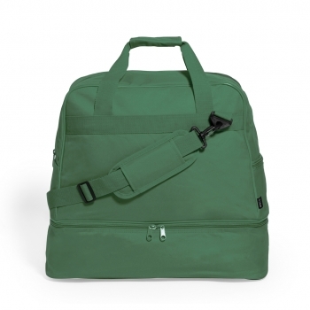Bolso deportivo de RPET 600D con base portazapatos de doble cremallera y bolsa reciclada
