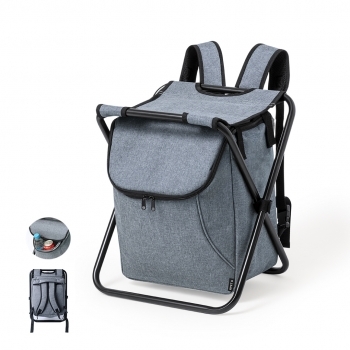 Silla con nevera integrada de poliéster 600D reciclado plegable