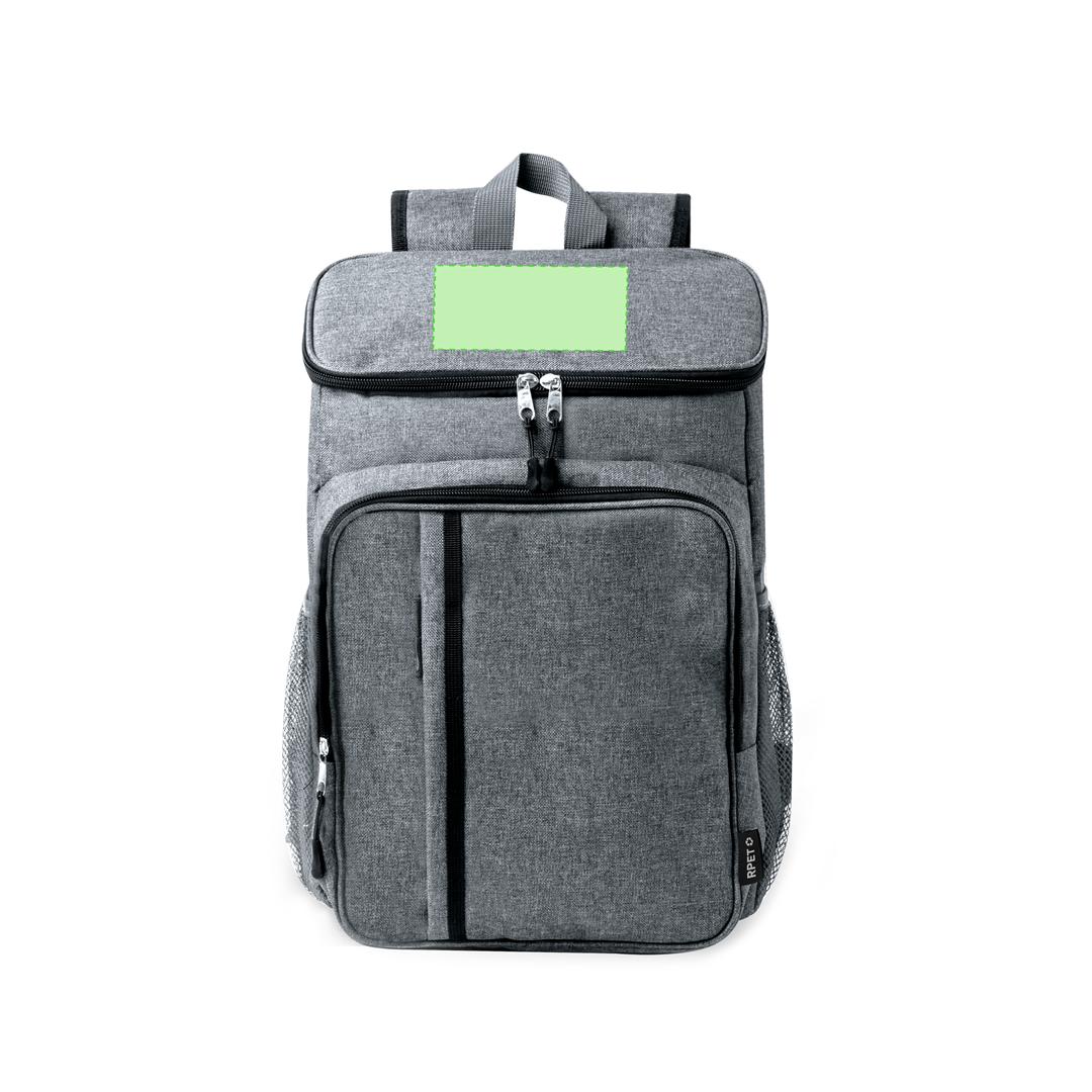 Mochila nevera para picnic de poliéster 600D reciclado 2 servicios con asas acolchadas para 2 personas compacta