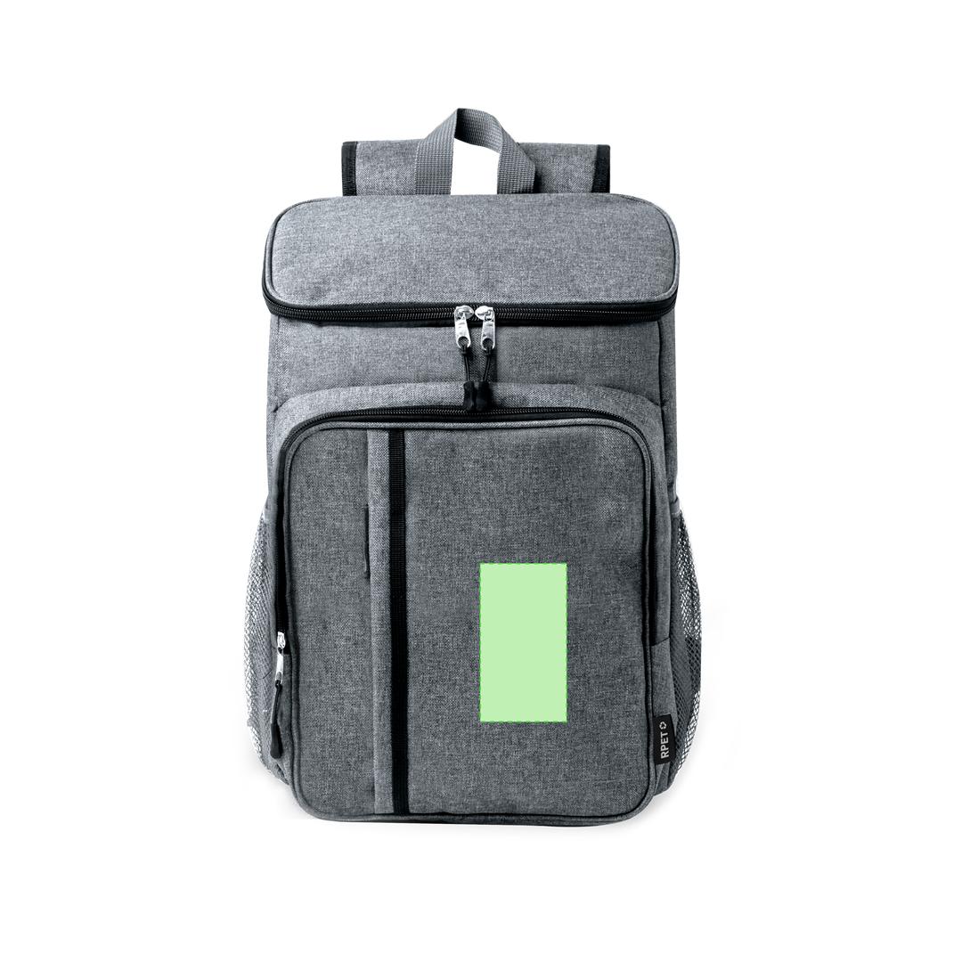 Mochila nevera para picnic de poliéster 600D reciclado 2 servicios con asas acolchadas para 2 personas compacta
