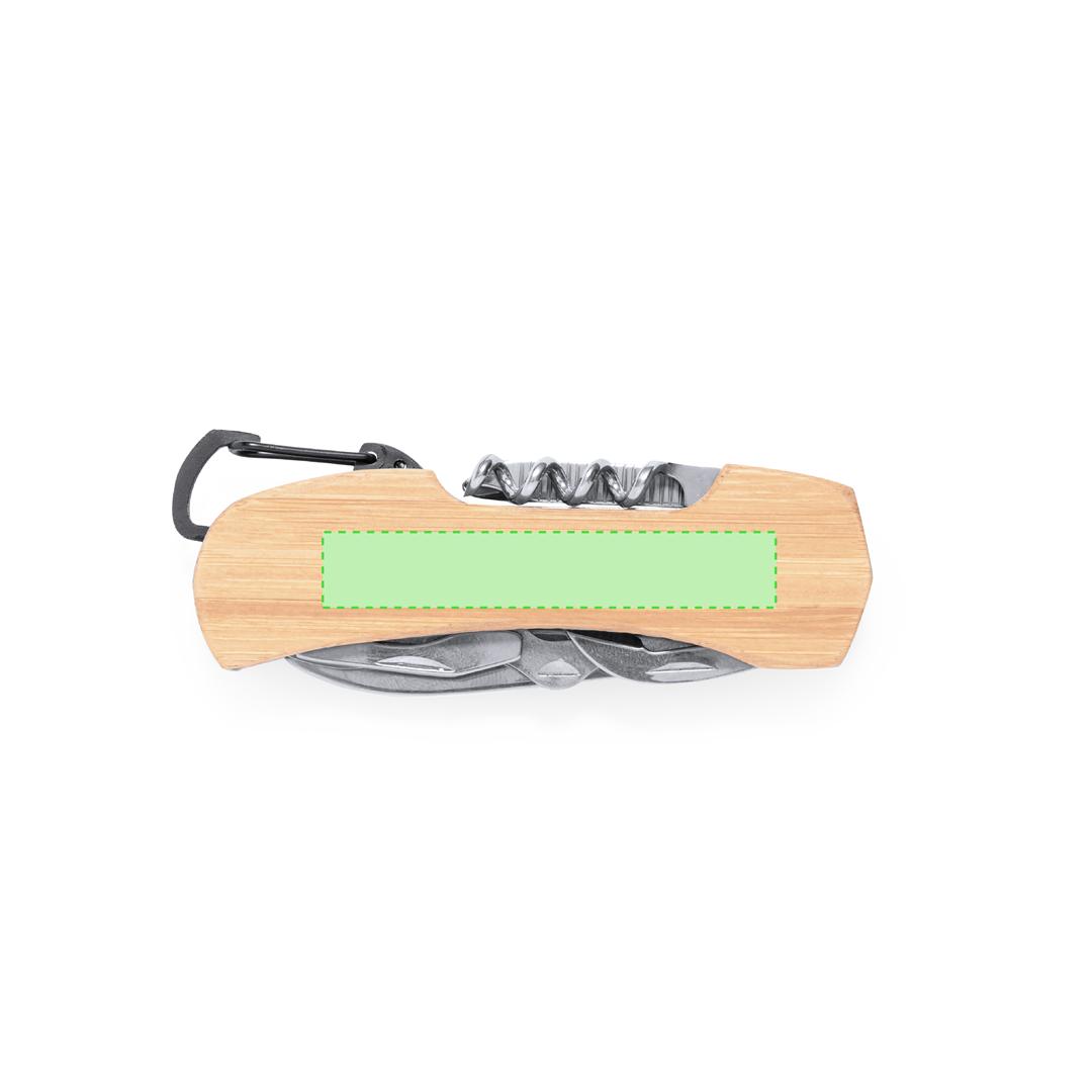 Navaja multiusos aluminio acero inoxidable 10 funciones compacta profesional