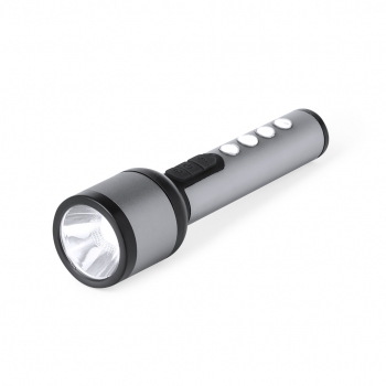Linterna aluminio 1 LED 4 luces COB batería 1200mAh 3 posiciones luz