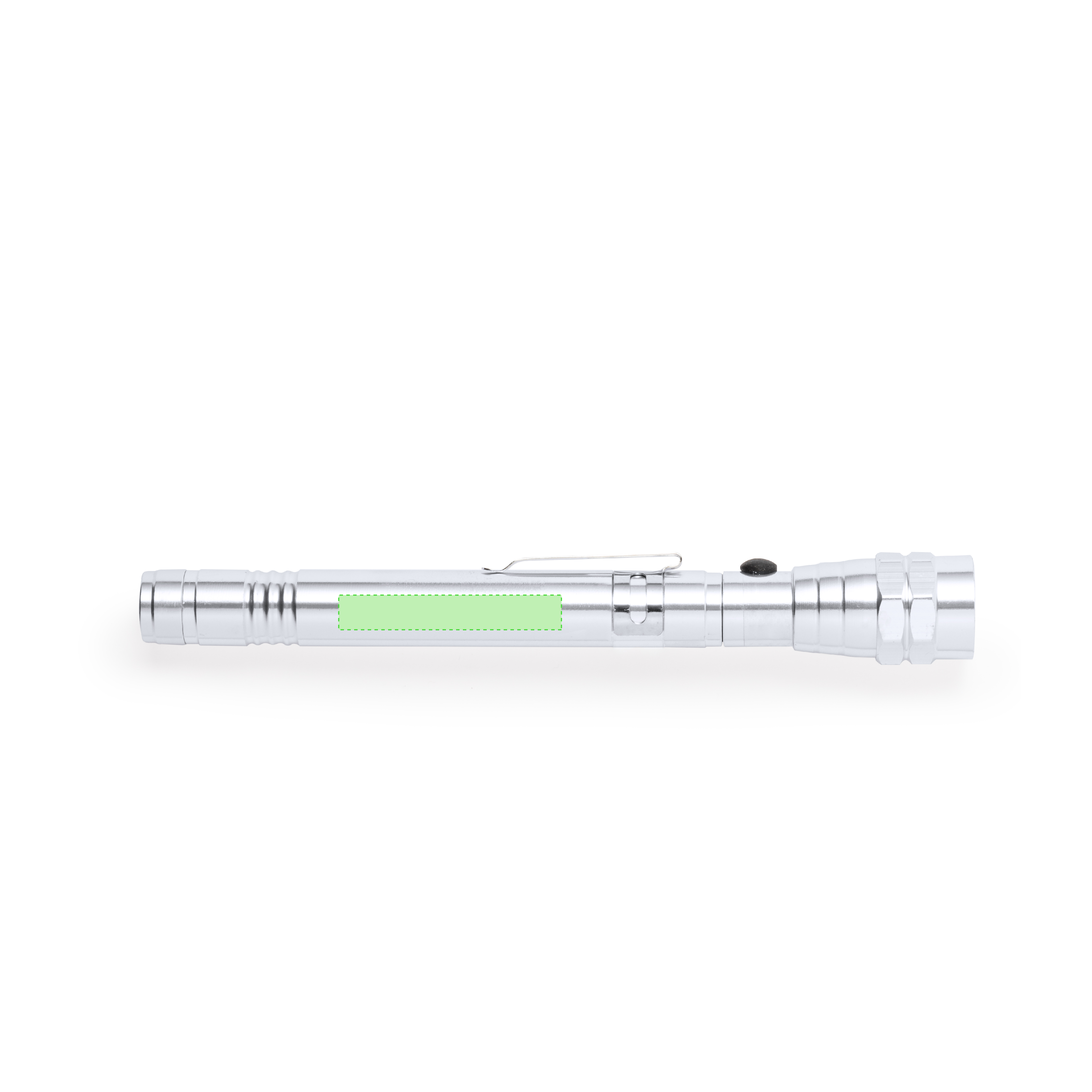 Linterna extensible flexible aluminio 3 LEDs magnética pilas botón incluidas