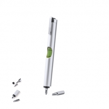 Multiherramienta aluminio 2 accesorios 3 funciones compacta ligera portátil