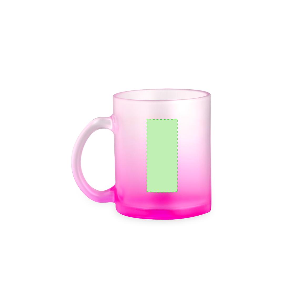 Taza de cristal personalizable por sublimación 350 ml