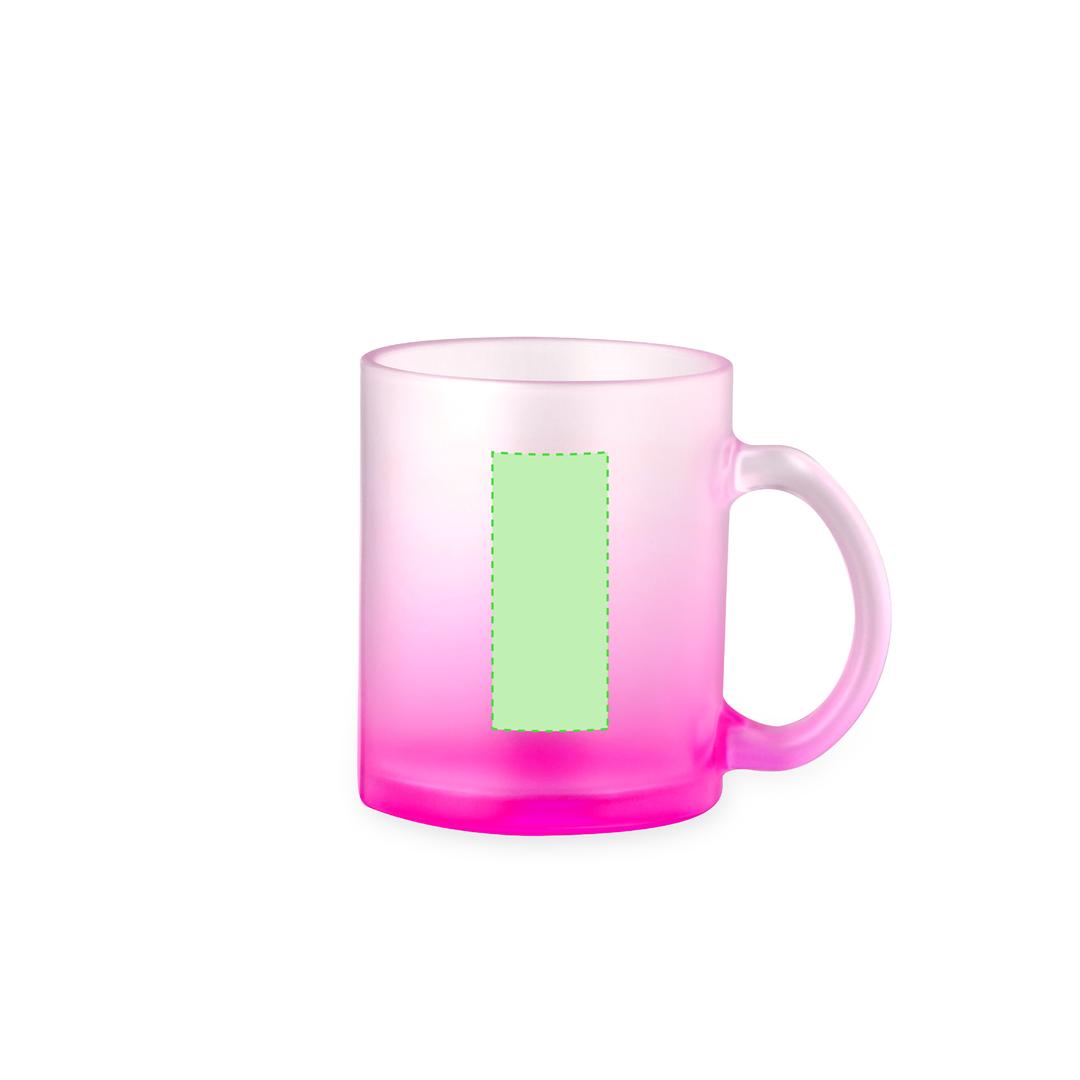 Taza de cristal personalizable por sublimación 350 ml