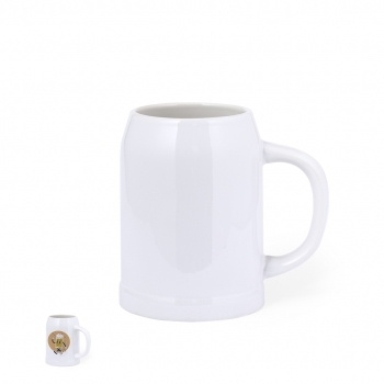 Jarra sublimación cerámica formato cervecero 700 ml
