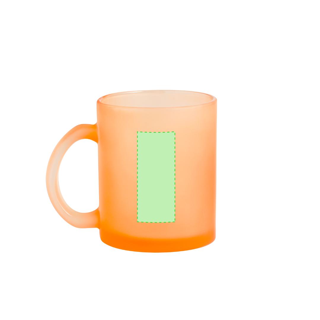 Taza de cristal premium personalizable por sublimación 350 ml