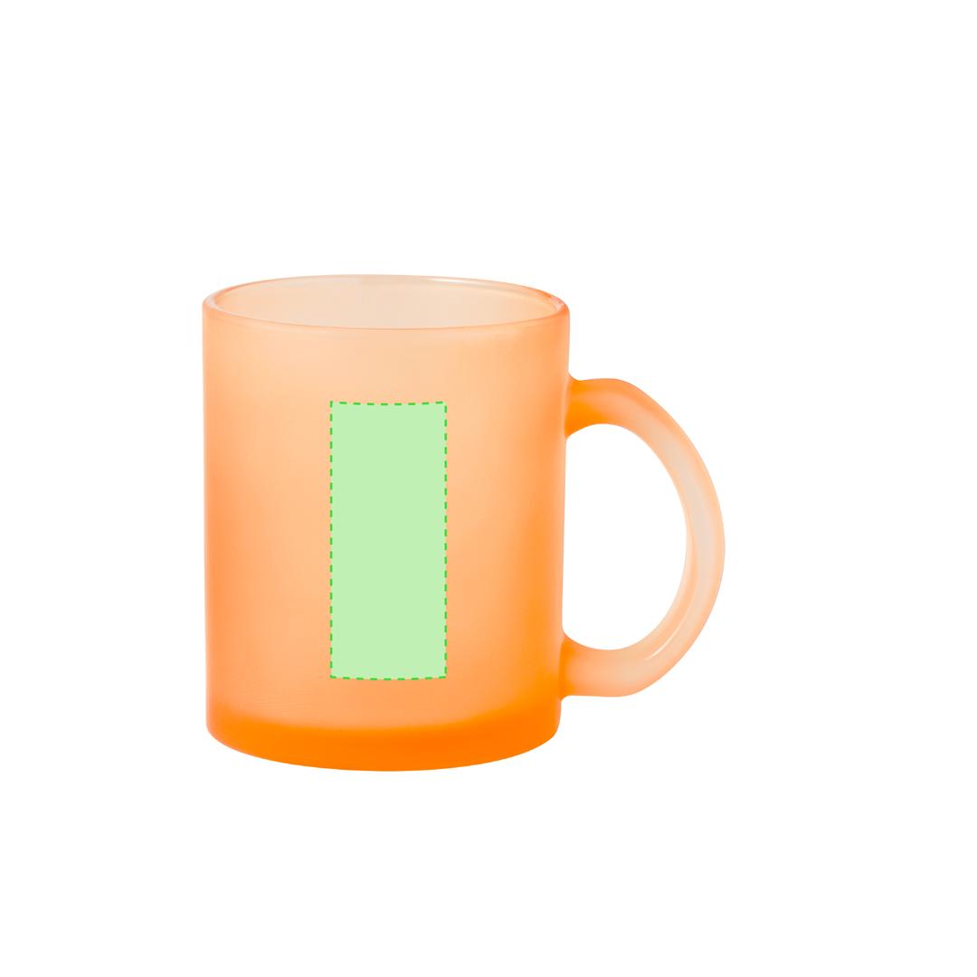 Taza de cristal premium personalizable por sublimación 350 ml